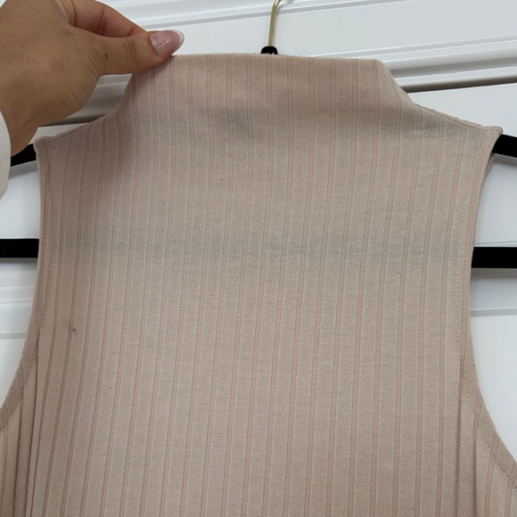 Forever 21 Beige Ribbed Midi Dress - Picture 7 of 11